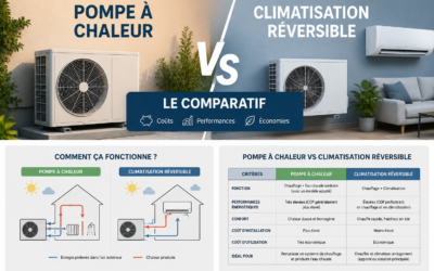 Pompe à chaleur vs climatisation réversible : le comparatif