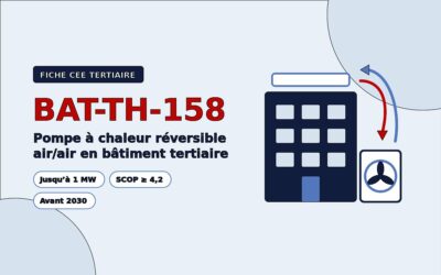 BAT-TH-158 : la fiche CEE de la pompe à chaleur air/air en tertiaire